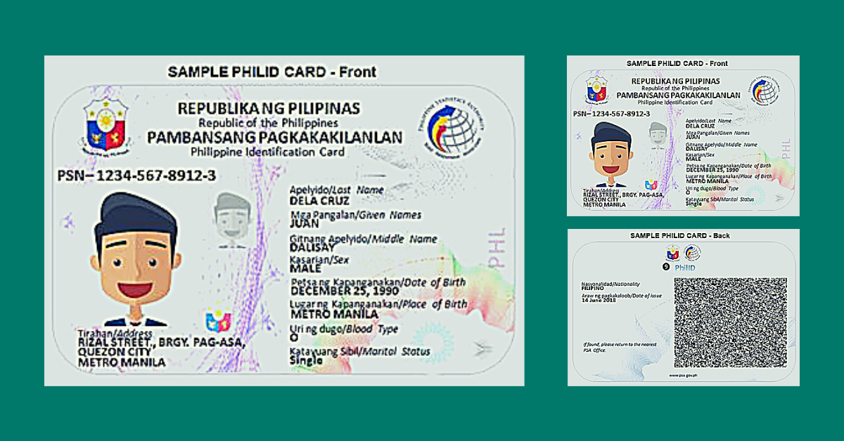 Philsys Id Philippine National Id Philippine National Id